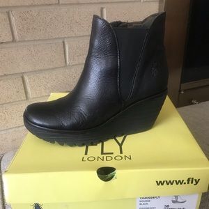 Fly London Yozo Bootie in Black- 38